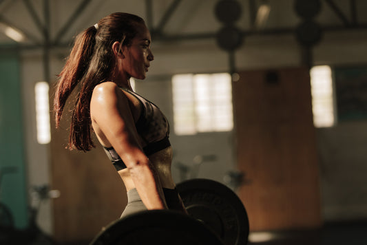 woman doing deadlift